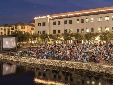 Movie night at Town Center